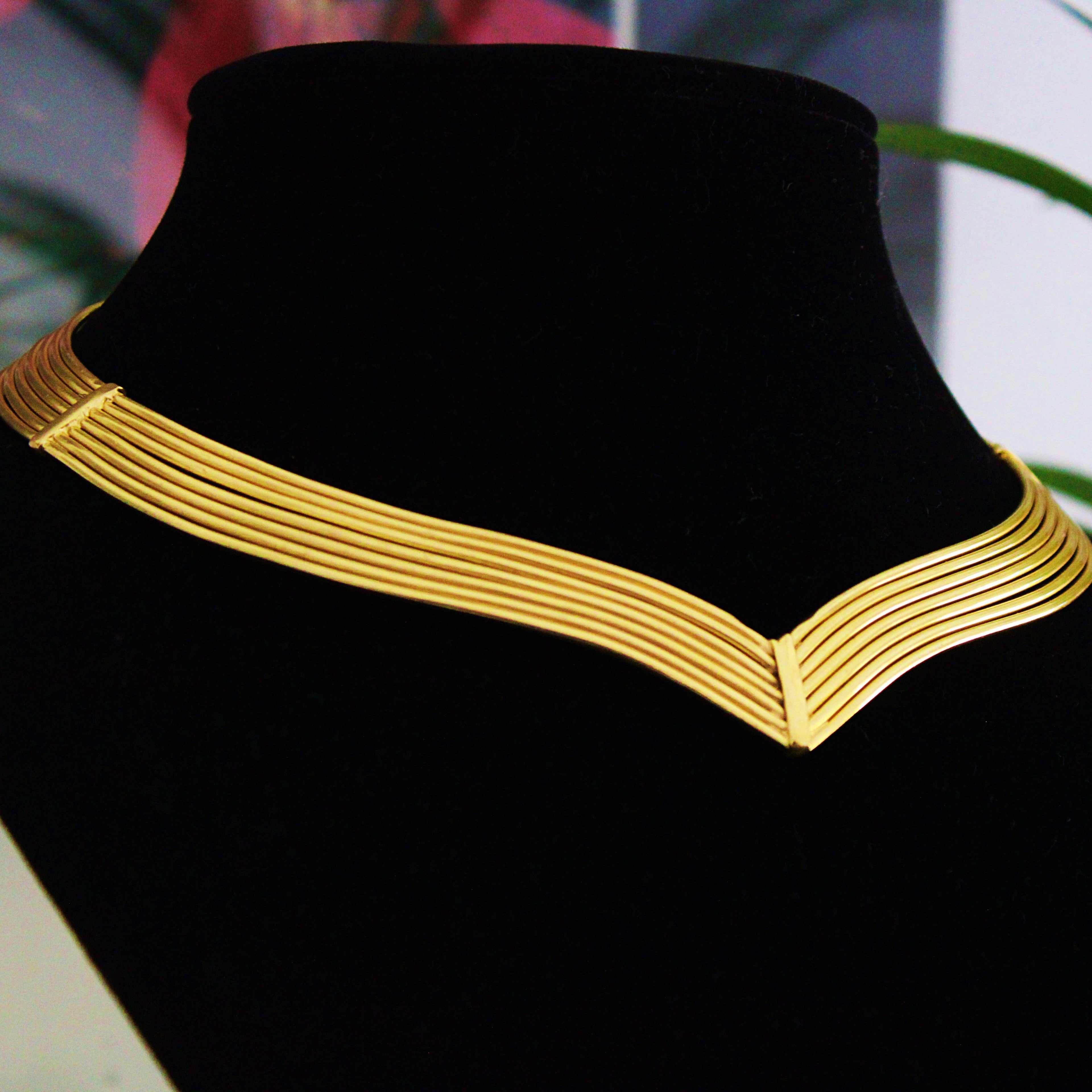 Gold plated choker VALQUIRIA-5